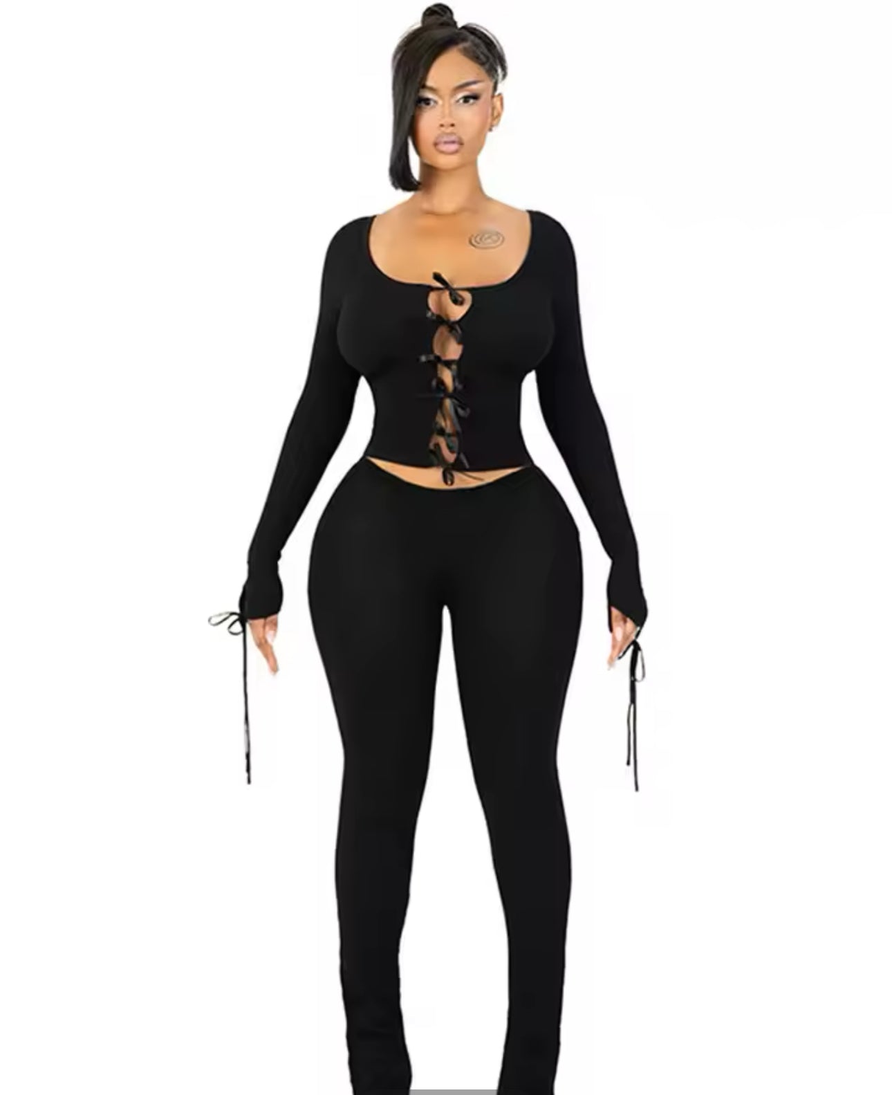 Two piece bow crop set