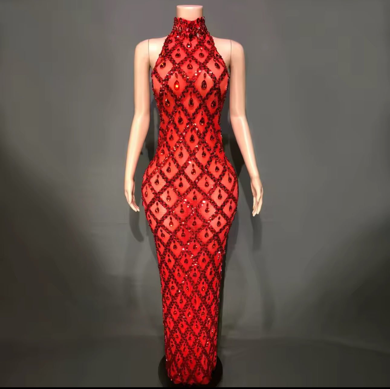 Ruby Red diamond dress