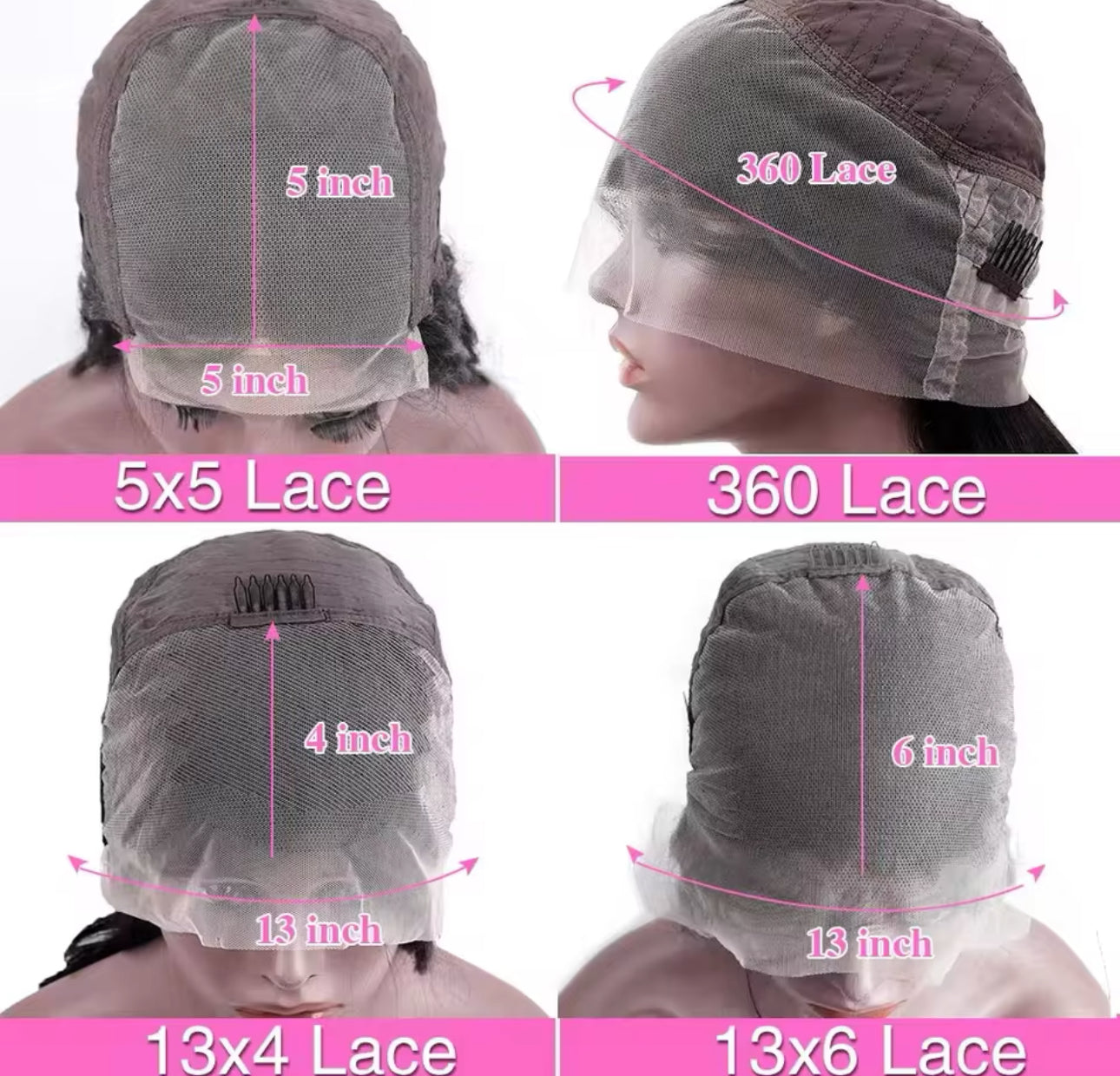 13x4 HD lace front human hair wig.