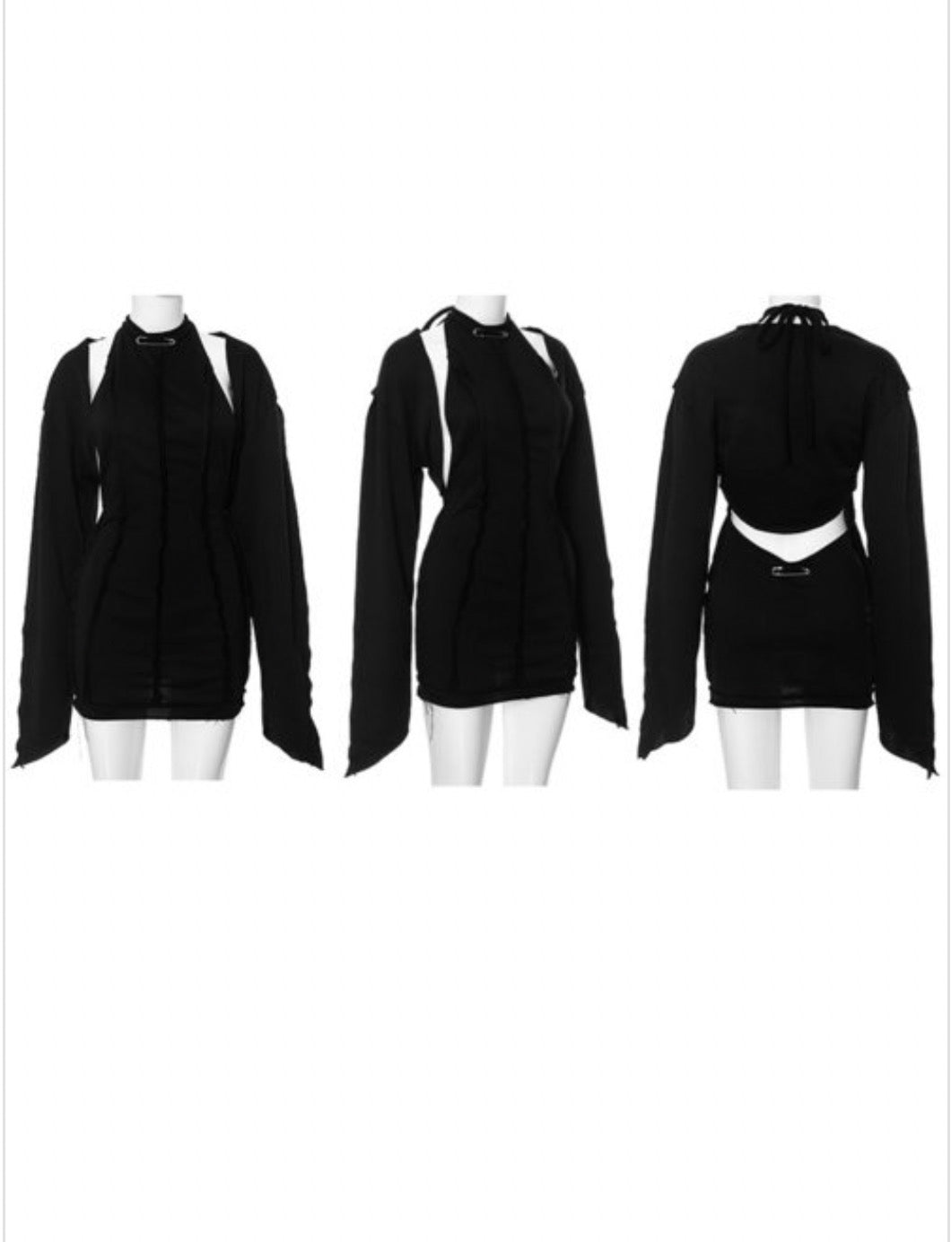 BLACK NIGHTOUT CUT DRESS