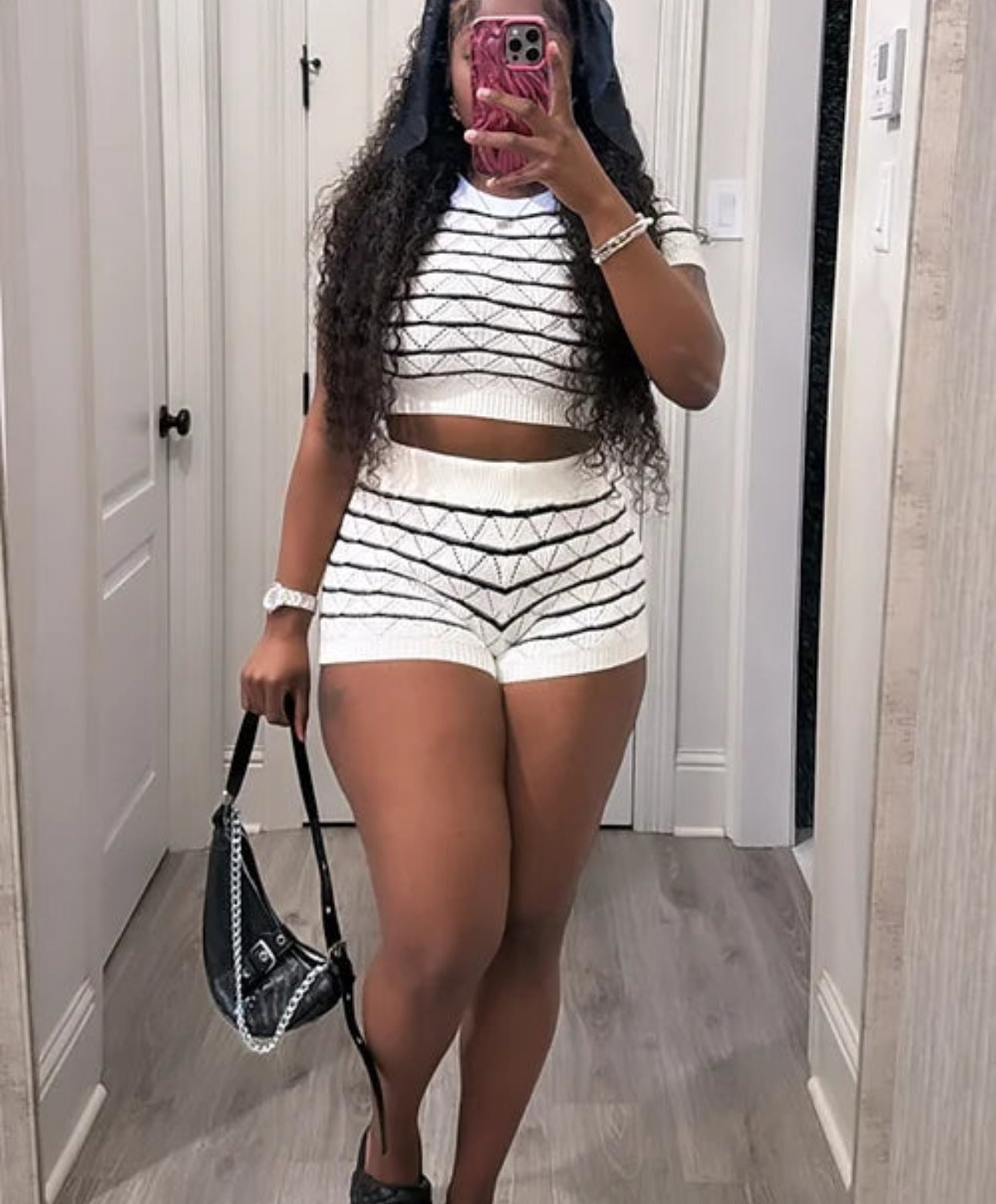 knitted crop 2pc set